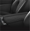 SXCY for 2022-2024 2025 BMW iX Armrest Cover [Add Pad] 2024 2025 iX Center Console Cover for 2024 2025 BMW iX Console Cover Pad 2022-2024 2025 iX Accessory (Black)