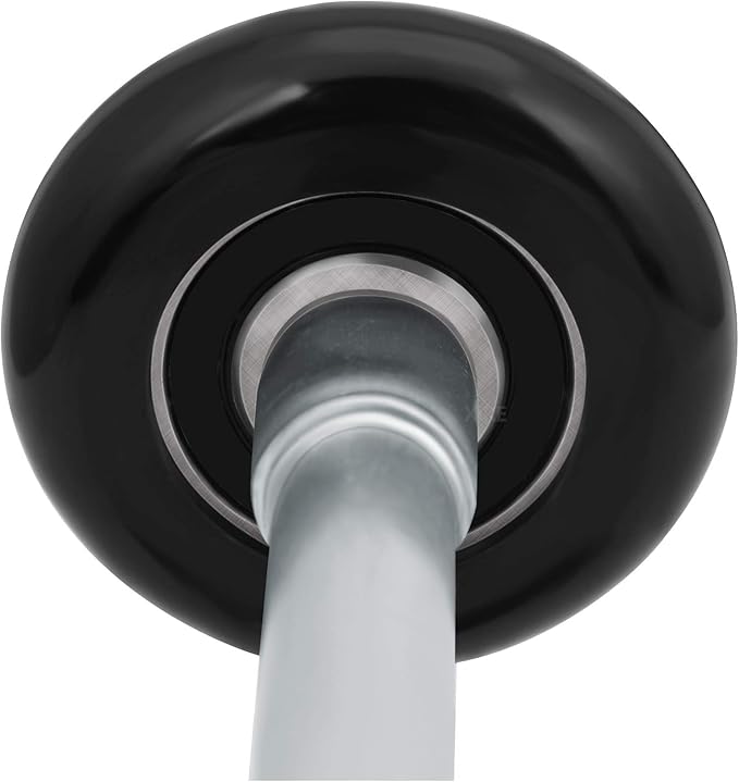 XiKe 10 Pack Black 2" Nylon Garage Door Roller 4" Stem, Quiet/Durable and High Load, Use 6200-2RS Double Seals Precision Bearings.