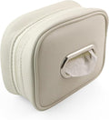 Car Tissue Holder, Tissue Box Cover Keep Car Tidy, Premium PU Leather Backseat Napkin Rectangle Organizer, Extra Large Tissue Box Storage in Car Fits for 6.6 * 4.7 * 2.3 Regular Size Tissues, White