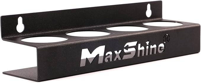 Maxshine Universal Detailing Ceramic Coating Holder - Holds 4 Bottles (50-100ml), Sturdy & Lightweight Organizer, Easy Wall Mounting, Premium Auto Detailing Accessories for Garage & Mobile Use