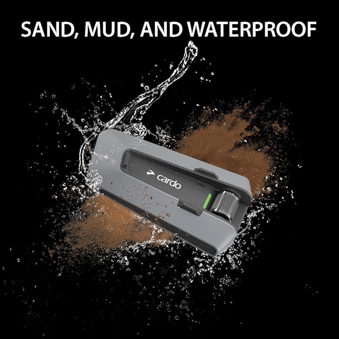 Cardo PACKTALK Edge Off-Road Vehicles, Communication for Every Terrain,Black