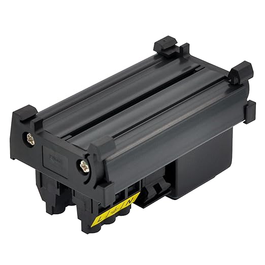 DIN Rail Mount AC 120V NEMA 5-15R Single Receptacle Outlet Power Strip Module, with Rocker Switch Thermal Circuit Breaker Overload Protector