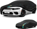 Full Exterior Covers Waterproof All Weather for Sedan & Coupe, Universal Fit for Dodge Charger, Cadillac CTS, BMW 740 750 Rain Winter Sun Protection. (Length: 194"-208")