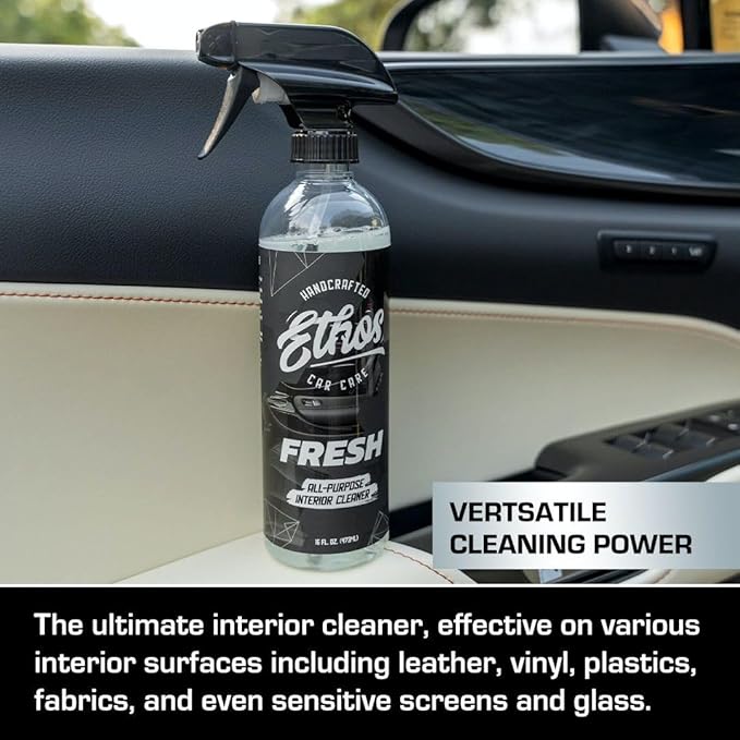 Ethos FRESH - All Purpose Interior Cleaner Detailing Kit Interior Cleaner - Car Interior Detailing - Car Interior Cleaners for Cars, Trucks, SUVs, Jeeps, Motorcycles, RVs & More