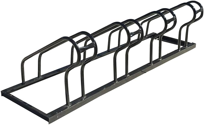 Sandbaggy Commercial Low Profile Bike Rack - Outdoor, Surface Mount, Steel - 4 Bike (4 Capacity (Low-Profile), 10)