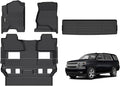 GINOWY- Floor Mats & Cargo Liner for Chevy Tahoe 2015-2020 & GMC Yukon (Only for Bucket Seat) TPE All Weather Protection Tahoe Car Mats, Non-Slip Trunk Mat Waterproof Accessories Floor Liners Black