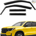 Extra Durable Window Deflectors in-Channel Window Visors Rain Guards Fit for Honda Ridgeline 2017-2025, Sun Visors, Wind Vent for Shades, Exterior Car Accessories - 4 pcs. AG0856