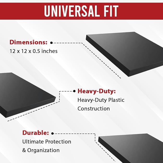 USA Made RV Leveling Jack Flex Pads 9" – Heavy-Duty Rubber Jack Pads (2-Pack) – Non-Slip, Shock-Absorbing Stabilizer Mats for Camper & Trailer – Prevent Sinking & Sliding