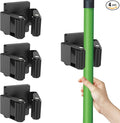 4 Pack Strong Magnetic Mop Broom Holder, Heavy Duty Magnetic Broom Mop Hanger for Cleaning Tools, Wall Mounted Mop Broom Holder for Laundry Garage Kitchen Workshops Shed