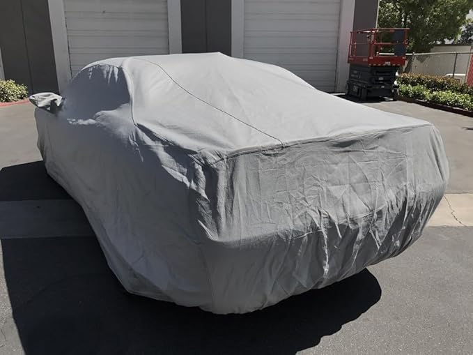 CarsCover Custom Fits for Dodge Challenger Car Cover 5 Layer Ultrashield Gray Covers (R/T, SRT, T/A, SXT, Hellcat)