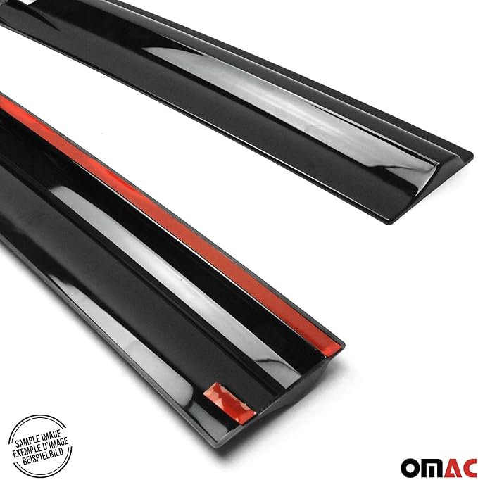 OMAC Front Bug Shield Hood Deflector & Window Visor for Mercedes Metris 2016-2024