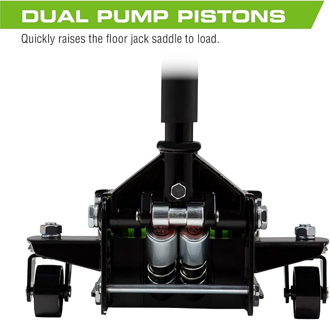 ARCAN Tools 2-Ton Low Profile Quick Rise Steel Floor Jack (A20015)