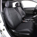 EKR Accord Seat Covers for Cars Honda Accord LX 2018 2019 2020 2021 2022(Rear Row W/Solid Backrest),Leather Seat Covers,Automotive Seat Covers,Car Seat Protector,Leather(Black)