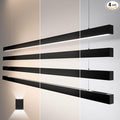 8FT LED Linear Light,100/90/80/70/60W Up and Down Light, 3000/4000/5000K CCT,Commercial And Residential Linear Lights Fixture for Office,Pendant Lights for Home,Shop,Garage,Basement,School-4Pack