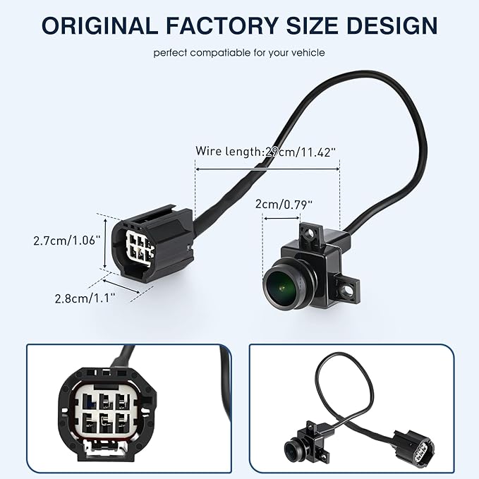 Rear View Backup Camera Fit for Dodge Ram 1500 2500 3500 2009-2012, Reversing Parking Assist Camera OE Replacement 56054041AC 56054041AA 56054041AB 56054041AD 56054041AE