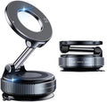 Vacuum Magnetic Car Phone Holder,360°Adjustable Magnetic Phone Holder,Hands-Free Suction Cup Phone Mount for MagSafe,Cell Phone Holders for Your Car for All Smartphones & All Car Models