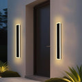 2 Pack Outdoor Wall Light for Porch,32 inch Modern Led Long Wall Lights Fixture,Dimmable Exterior Linear Lighting for House,Outside LED Long Lights for Patio,Garage