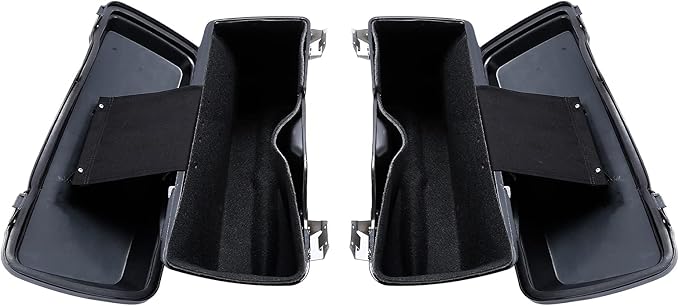 Green-L Hard Saddlebags with Black Latches Fit for Harley Electra Street Road Glide King 1994-2013 Touring Models