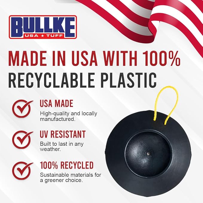USA Made Improved Unbreakable Wheel Dock with Rope Handle – 50% Stronger Than Others – Prevents Trailer Wheel from Sinking or Moving – Easy to Store & Transport
