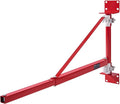 VEVOR Wall Mount Jib Crane, 660 lbs Max Load Capacity Electric Scaffolding Lift, Electric Hoist Holder Swing Arm with Pole, Steel Hoist Frame, 180° Swivel Scaffold Lifting Arm for Electric Hoist