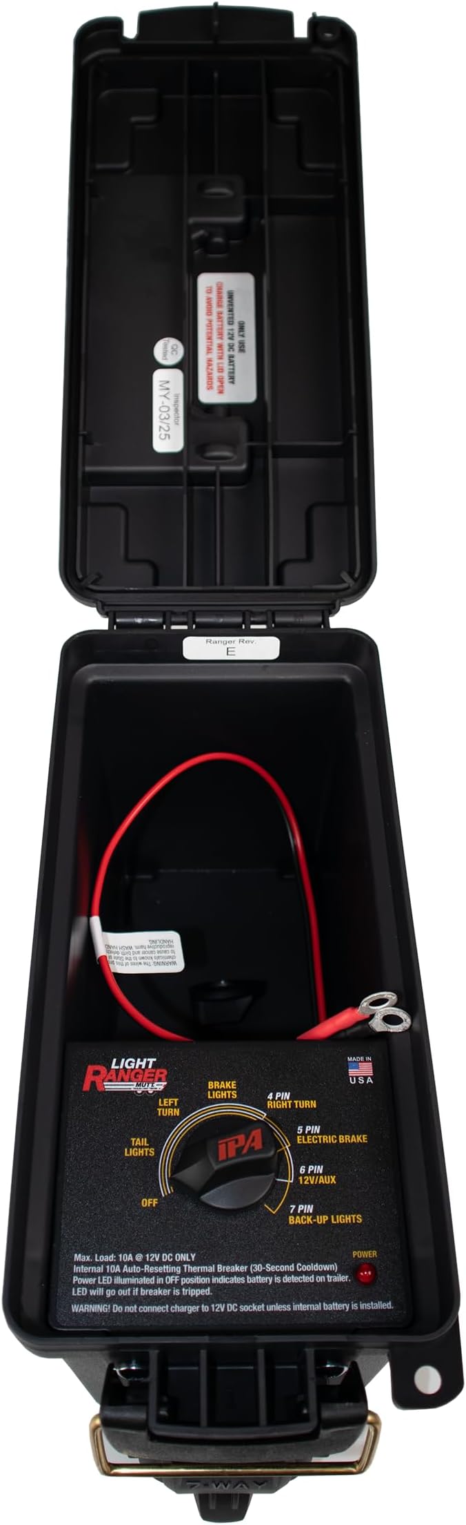 Innovative Products of America #9101 Light Ranger MUTT (7-Way Spade Pin Style with Adapter) Trailer Tester