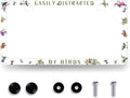 Easily Distracted by Birds License Plate Frame Funny Birds License Plate Holder Colorful License Plate for Car Decoration Stainless Steel Animal Auto Parts with Screws Men Women 12.3" x 6.3"