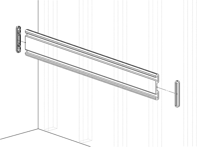Handi Tool Rail with Basket Kit - 50" Slatwall Strip with HandiWall Baskets