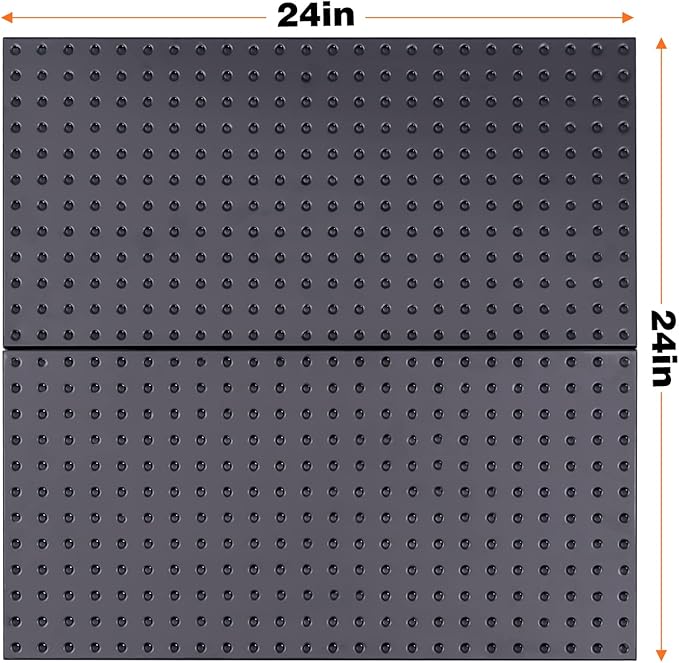 Ultrawall 2 Pcs Metal Pegboard Wall Panels, Peg Boards for Garage Tool Storage