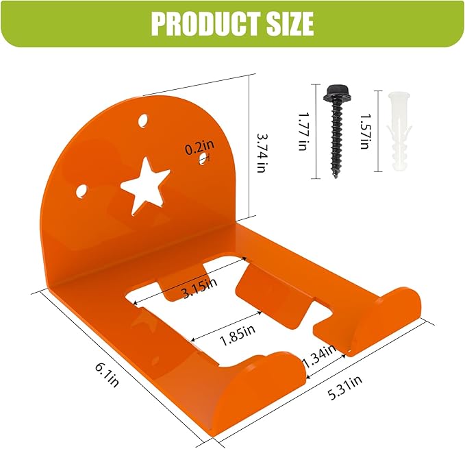 MusixiA Garage Organizer Trimmer Rack,1 Pack Heavy Duty Weed Eater Hanger,Trimmer Hanger for Grass Trimmer, Hedge Trimmer Trimmer Power Tool Organizer Wall Mount