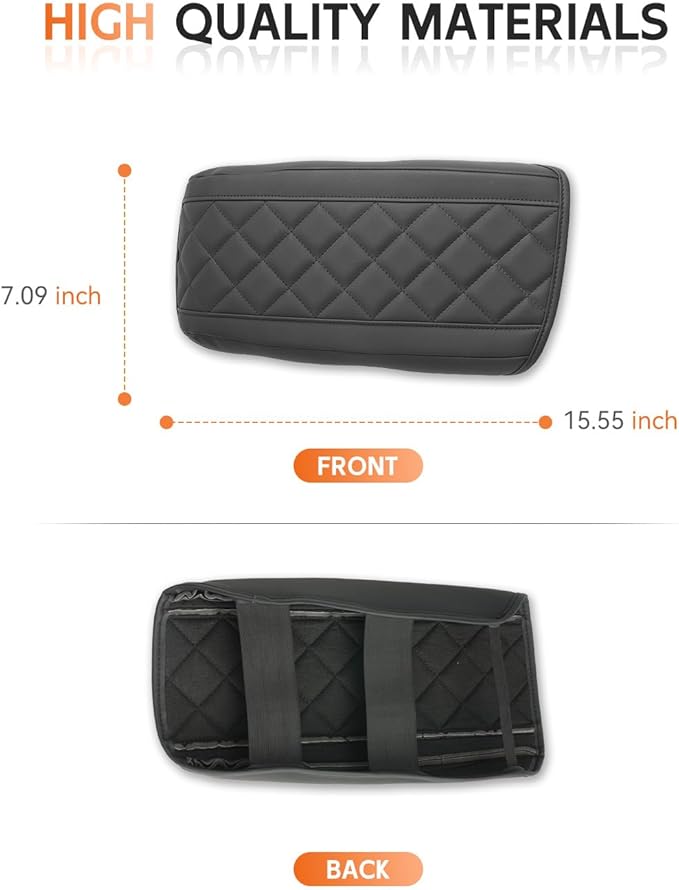 CDEFG for Chevrolet Equinox 2025 2026 Center Console Cover Armrest Box Cover for Chevy Equinox (LT, RS, Activ) Accessories Arm Rest Protector NOT for Equinox EV