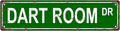 DART ROOM DR Space Vintage Metal Tin Sign, Street Sign, Home Decor, Room Decor, Wall Decor, Bathroom Decor, Bar Decor, Cafe Decor, Garage Decor, 16 x 4 Inch