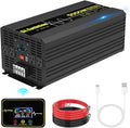 5000W/10000W(Peak) Pure Sine Wave Car Power Inverter 12V DC to 120V AC 60HZ with LCD Display, USB Port, Wireless Remote Control（10M) for Car Home Laptop Truck
