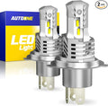 AUTOONE 9003/H4/HB2 Bulbs LED Super Bright, 6000K White H4 Fog Lights Halogen Raplacement, Canbus Ready Direct Fit, Pack of 2