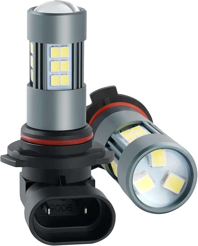 9005 LED Fog Bulbs, Super Bright HB3 LED Fog Light 6500K Cool White, Pack of 2
