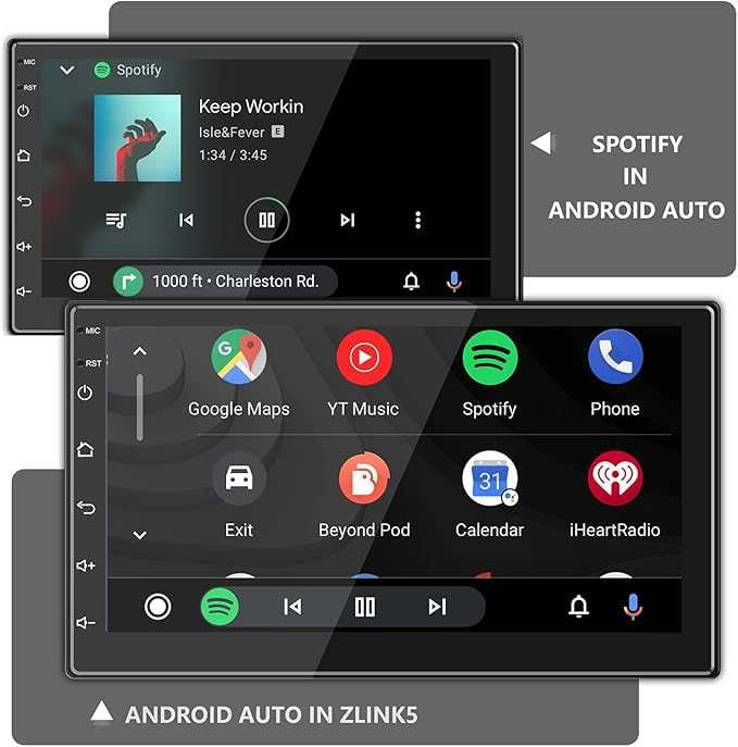 Double Din Car Radio Support Wireless CarPlay & Wireless Android Auto, [2G+32G] 7 Inch Touchscreen Car Stereo with Bluetooth+WiFi+RDS/FM+GPS Navi+Backup Cam+Mirror Link,Car Audio Receivers