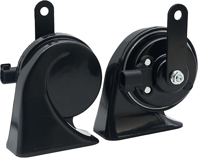 Car Horn Kit for Ford Chevrolet Tesla Jeep Ram GMC,12V Loud Waterproof Auto Horn, High Low Dual Tone 126Decibel, Replacement for Ford (1 Connector)