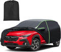 Mixsuper Liner Car Cover for Subaru Crosstrek 2013-2026, 7 Layers Waterproof Car Cover Accessories for Crosstrek with Zipper Door, Windproof Straps, Reflective Strips, Anti-UV, All Weather