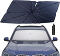 Windshield Sun Shade Umbrella: for BMW-X5-2019-2025 - Front Custom Car Window Shades - Foldable BMW X5 Sunshades Block UV Keep Cool