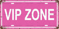 VIP ZONE Space Vintage Metal Tin Sign, License Plate, Home Decor, Room Decor, Wall Decor, Bathroom Decor, Bar Decor, Cafe Decor, Garage Decor, 12 x 6 Inch