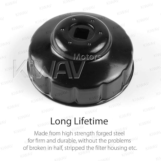 KiWAV Oil Filter Wrench Removal tool for BMW 76 mm x 12 flutes