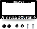 Realtor I Sell Houses License Plate Frame Funny License Plate Stainless Steel Black License Plate Holder Men Women Personalized Car Accessory Decoration 12.3" x 6.3"
