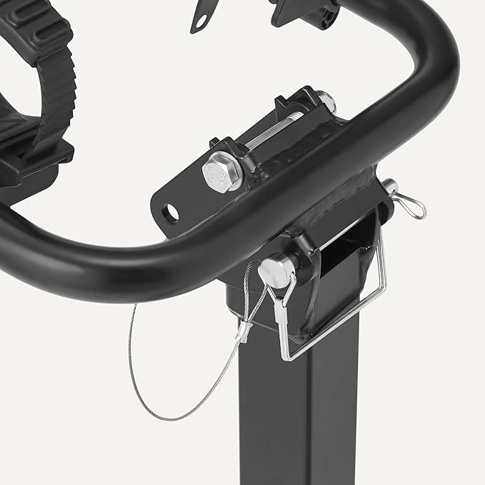 Amazon Basics 4-Bike Hitch Rack with 2" Hitch for Car, SUV and Truck, Foldable Steel Frame with Anti-Rattle Design