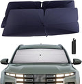 Windshield Sun Shade Umbrella: for Hyundai Santa-Cruz-2022-2025 - Front Custom Car Window Shades - Double Thickened Foldable Hyundai Santa Cruz Sunshades Block UV Keep Cool