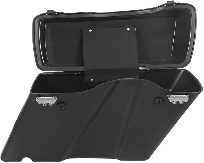 XFMT Motorcycle Saddlebags Matte Black Hard Saddle Bags Trunk For Harley Touring Road King Street Glide Road Glide Electra Glide Ultra Classic 1994-2013
