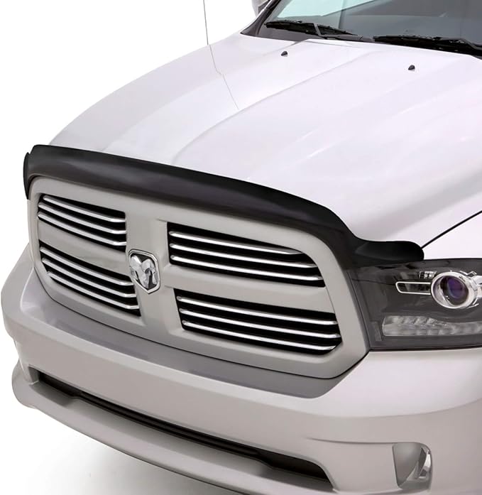 Auto Ventshade [AVS] Bugflector Hood Shield/Protector | Fits 2016-2023 Toyota Tacoma | High Profile Bug Deflector - 1 pc., Dark Smoke | 23681