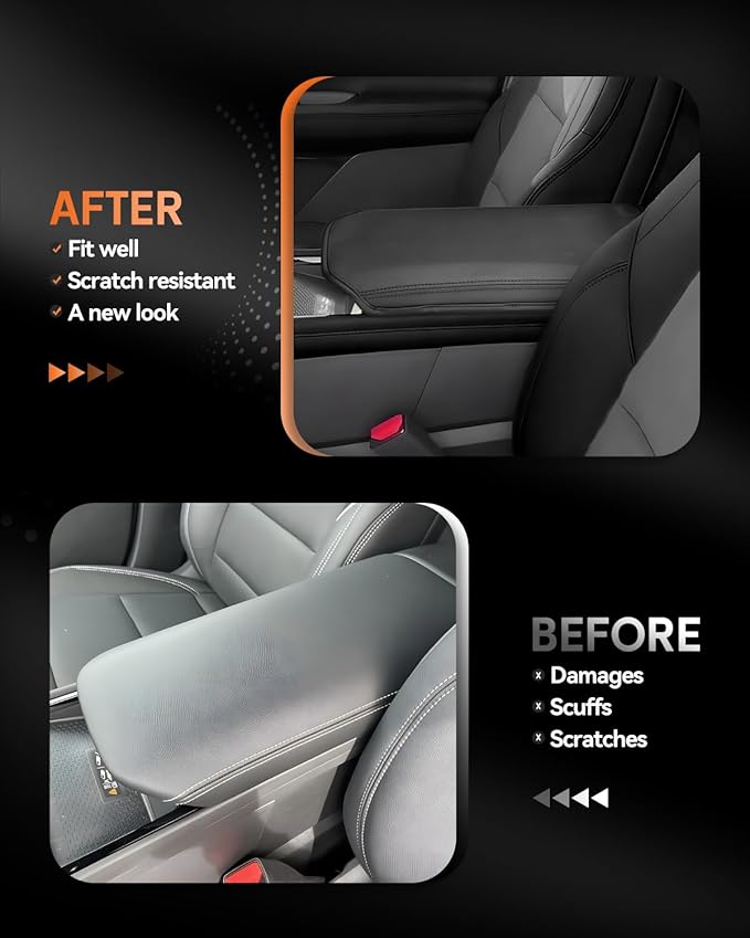 CDEFG for Chevrolet Blazer EV 2024 2025 2026 Center Console Cover Armrest Box Cover for Chevy Blazer EV (LT, RS) Accessories Console Arm Rest Protector