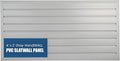 HANDIWALL (GRAY) PVC Slatwall Garage Wall Organizer, 4x2ft Heavy Duty Framed Slatwall Panel Storage Kit, Wall Mount Organizing Storage System For Slatwall Accessories
