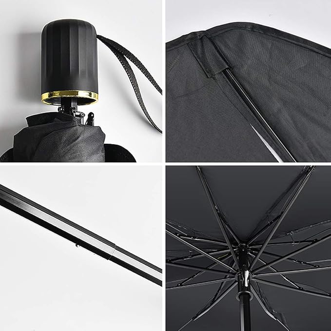 helloleiboo Car Windshield Sun Shade UV Rays and Heat Sun Visor Protector Foldable Reflector Windshields Umbrella