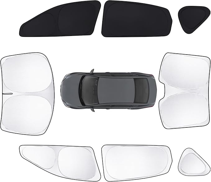 8pcs Car Window Shades for Nissan Altima 2013-2018 Accessories,Windshield Side Rear Full Sunshade,Sun Visor UV Blocking, Privacy Protection and Blackout for Camping Outdoor