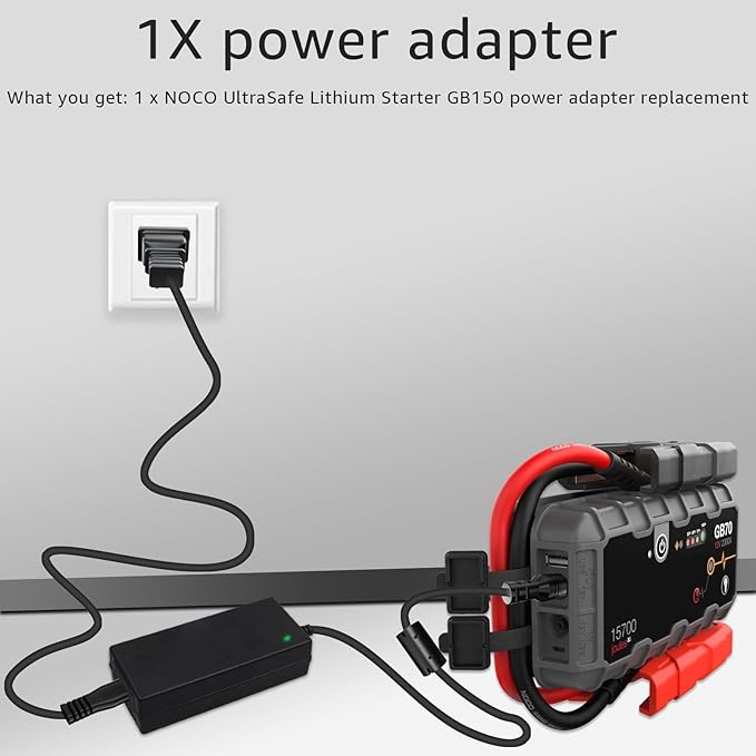 14V4A 56W Power Adapter Compatible with NOCO GB70 GB150 GB250+ GB251+ GB500 GB500+ Genius Boost Ultra Safe Lithium Jump Starter Battery XGC4 XGC Output Power Supply 56-Watt NOCO Boost Charger